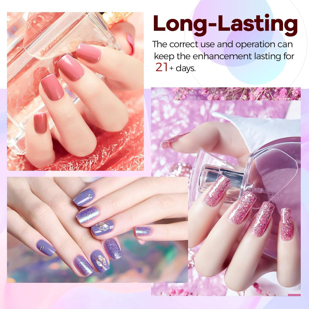 JODSONE 100 PCS Gel Nail Polish Starter Kit with U V Light 95 Colors Macarons...
