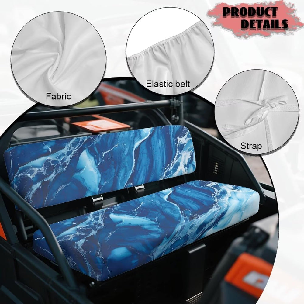 Blue Marble Universal UTV Replacement Seat Covers Soft UTV Bench Seat Cover f...