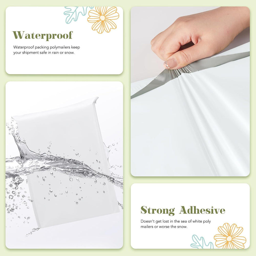 Fuxury Poly Mailers 19x24" 100 Pack,Large Shipping Bags for Clothing,White