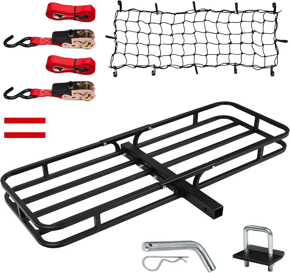 53" x 19" x 5" Hitch Cargo Carrier, 500 Lbs Heavy Duty Trailer...