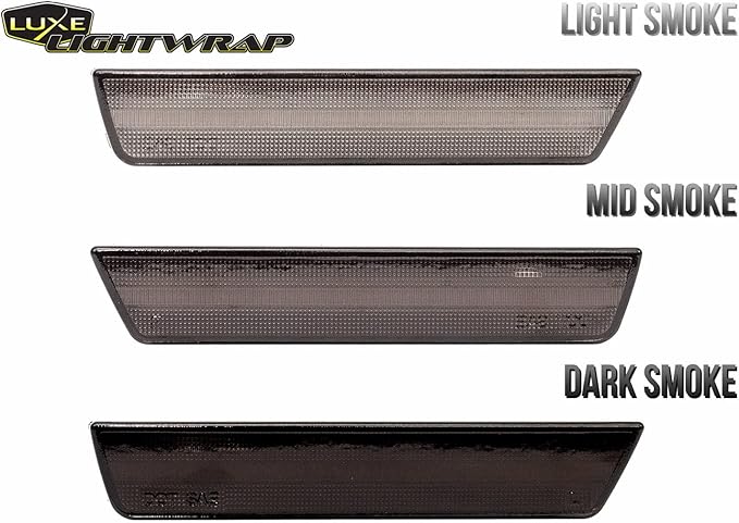 Luxe LightWrap Dark Smoke Universal Headlight Tint Light Tail Kit