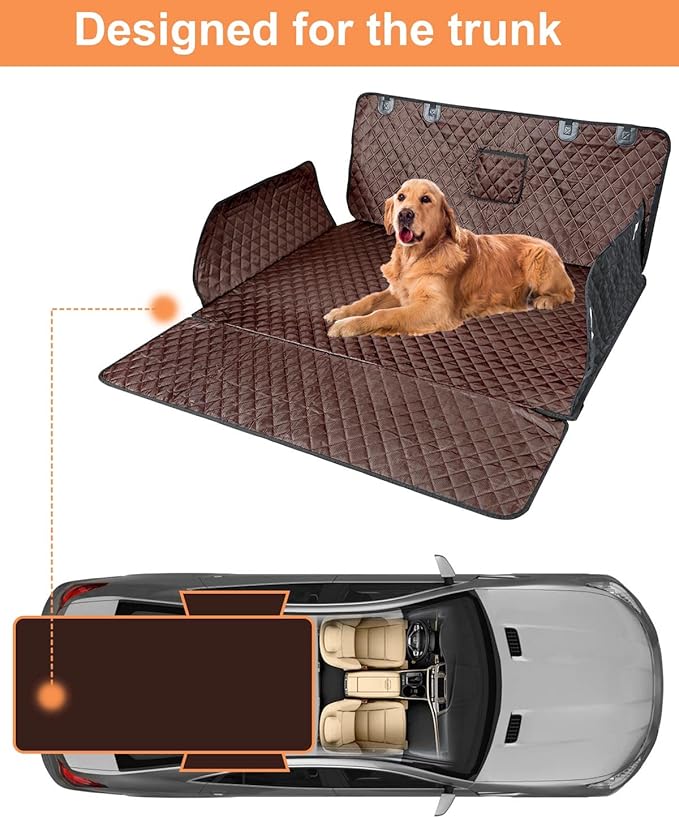 PETICON SUV Cargo Liner for Dogs, Waterproof Pet Cargo Cover Dog Seat Mat for