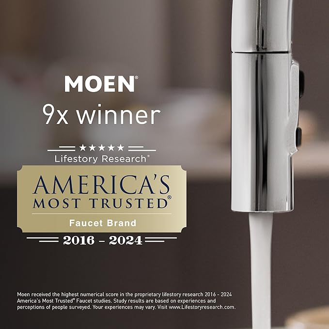 Moen Flo Smart Water Leak Detector, Drip or Flood Sensor Alarm