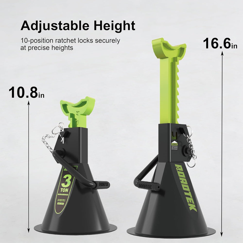 Jack Stands, 3 Ton (6,000 lbs) Heavy Duty Car Jack Stands with Seamless Round...