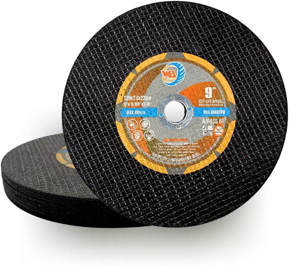 WA 10PACK - 9" x 5/64" x7/8" Cut Off Disc, Angle Grinder Chop ...