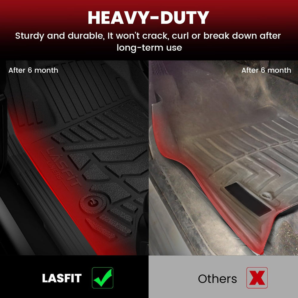 LASFIT Mats for Ford F-150 2011-2014 SuperCrew, Carpet Floor, Bucket Seat