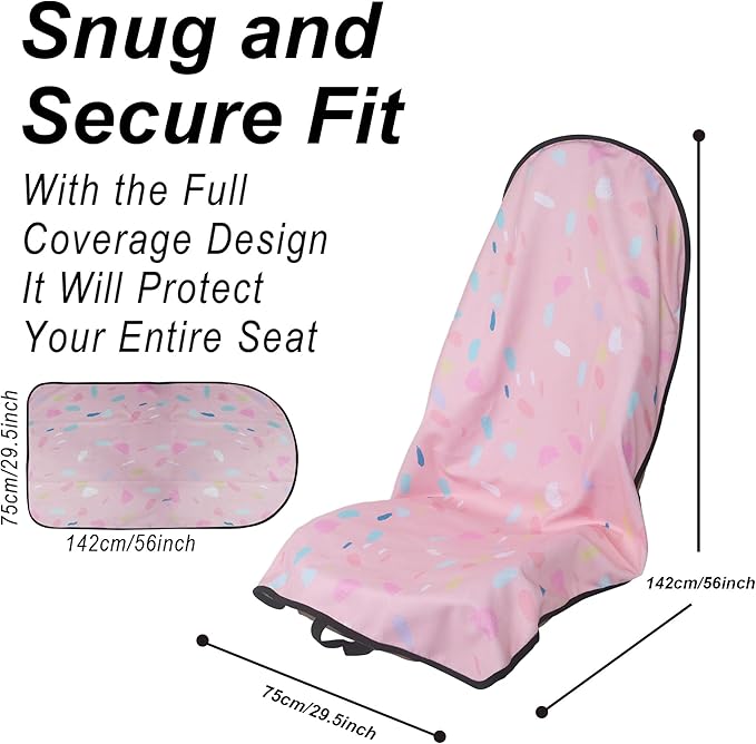 Car Seat Cover Protector Front Seats, (2Pcs)