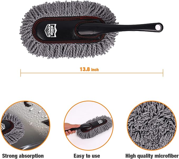Car Duster Set, Car Duster Exterior Extendable Handle, Scratch Remover Large ...