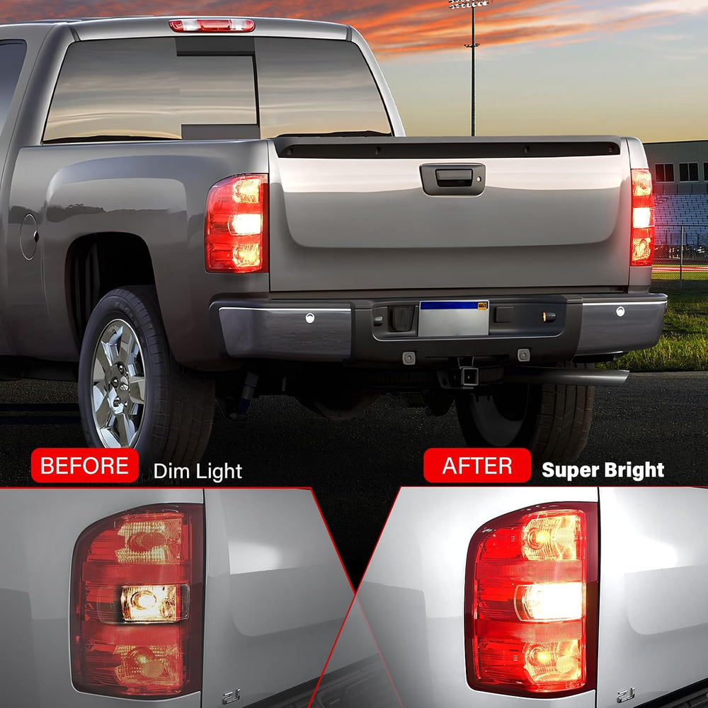 Tail Lights Assembly for Chevy Silverado 1500 2500 3500 2500HD 3500HD 2007 20...