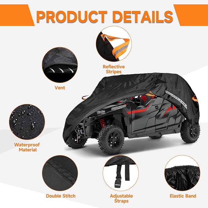 NEVERLAND UTV Cover Heavy Waterproof Denier Oxford Cloth