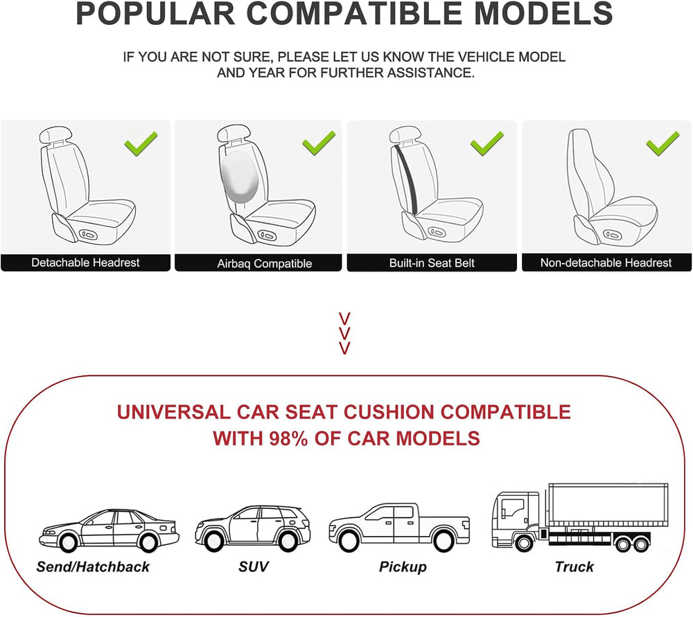 2Pack Leather Front Car Seat Covers, Luxury Bottom Covers, Beige