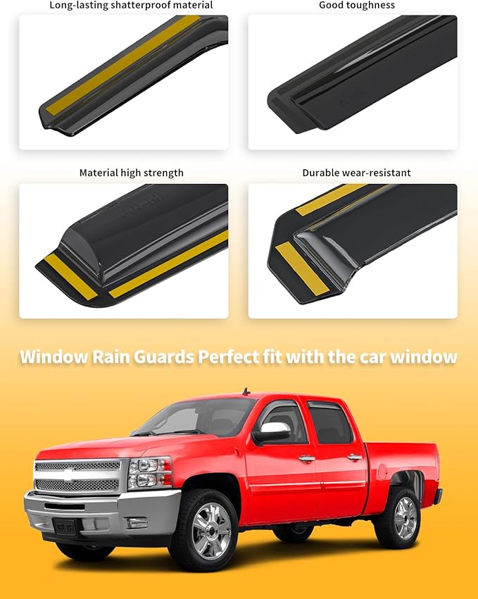 in-Channel Window Rain Guards Fit