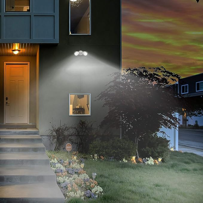Ciata Flood Lights Outdoor, 20-Watt LED Bullet Head Security Flood Lights