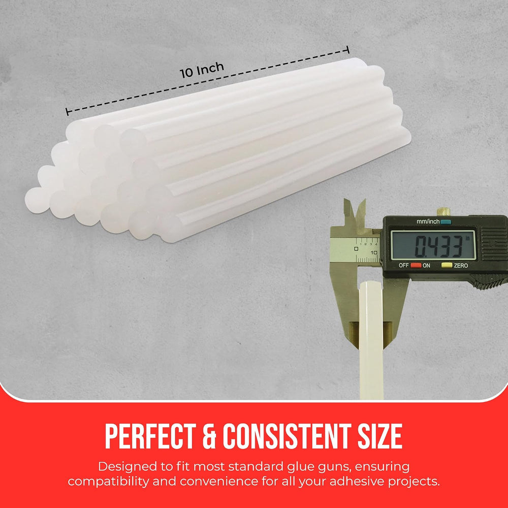 Full Size Hot Melt Glue Sticks for Glue Gun - Bulk 10in Black Glue Sticks - G...