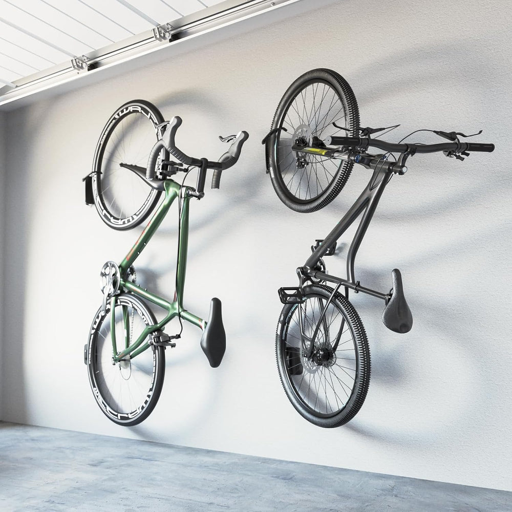 monTEK Swivel Bike Wall Mount, Bike Hangers for Garage, 2 Pack