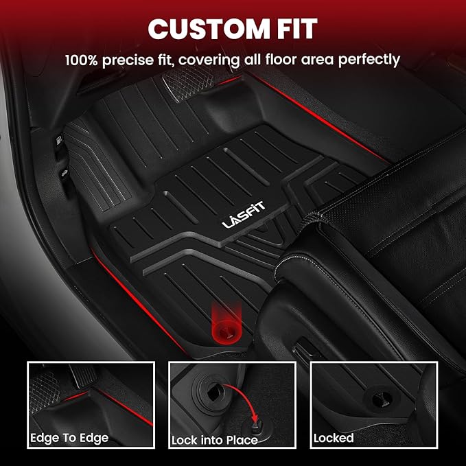 LASFIT Floor Mats & Trunk Mat for Honda CR-V 2017-2022, All Weather Prote...