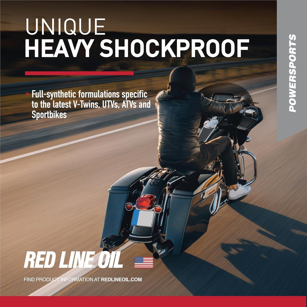 Red Line 42804 V-Twin Transmission Oil with Shockproof - 4 Quarts