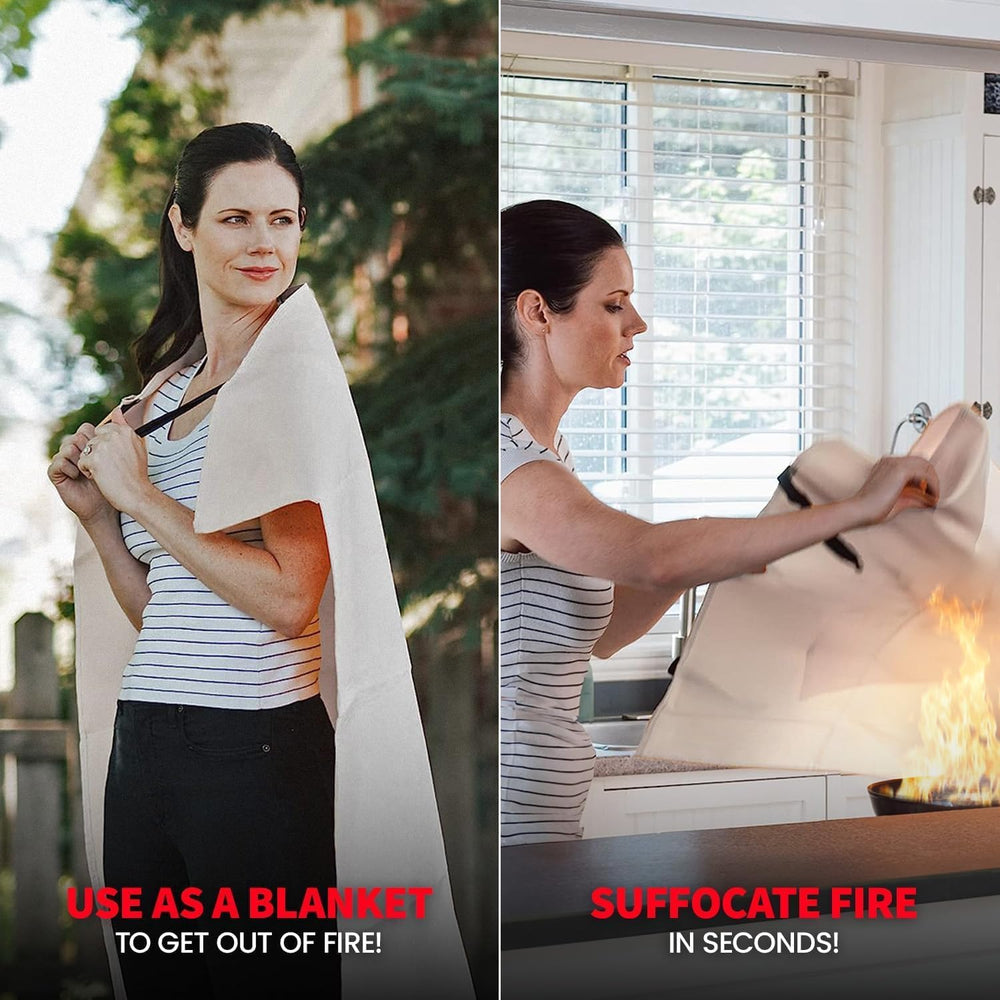 Prepared Hero Emergency Fire Blanket, Kitchen & Home, 39 x 39 in, 4 Pack