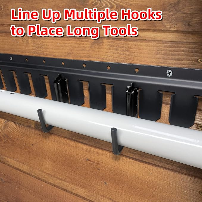 12PCS E Track J Hooks Heavy Duty E Track X Track Steel Hanger, Spring Fitting E