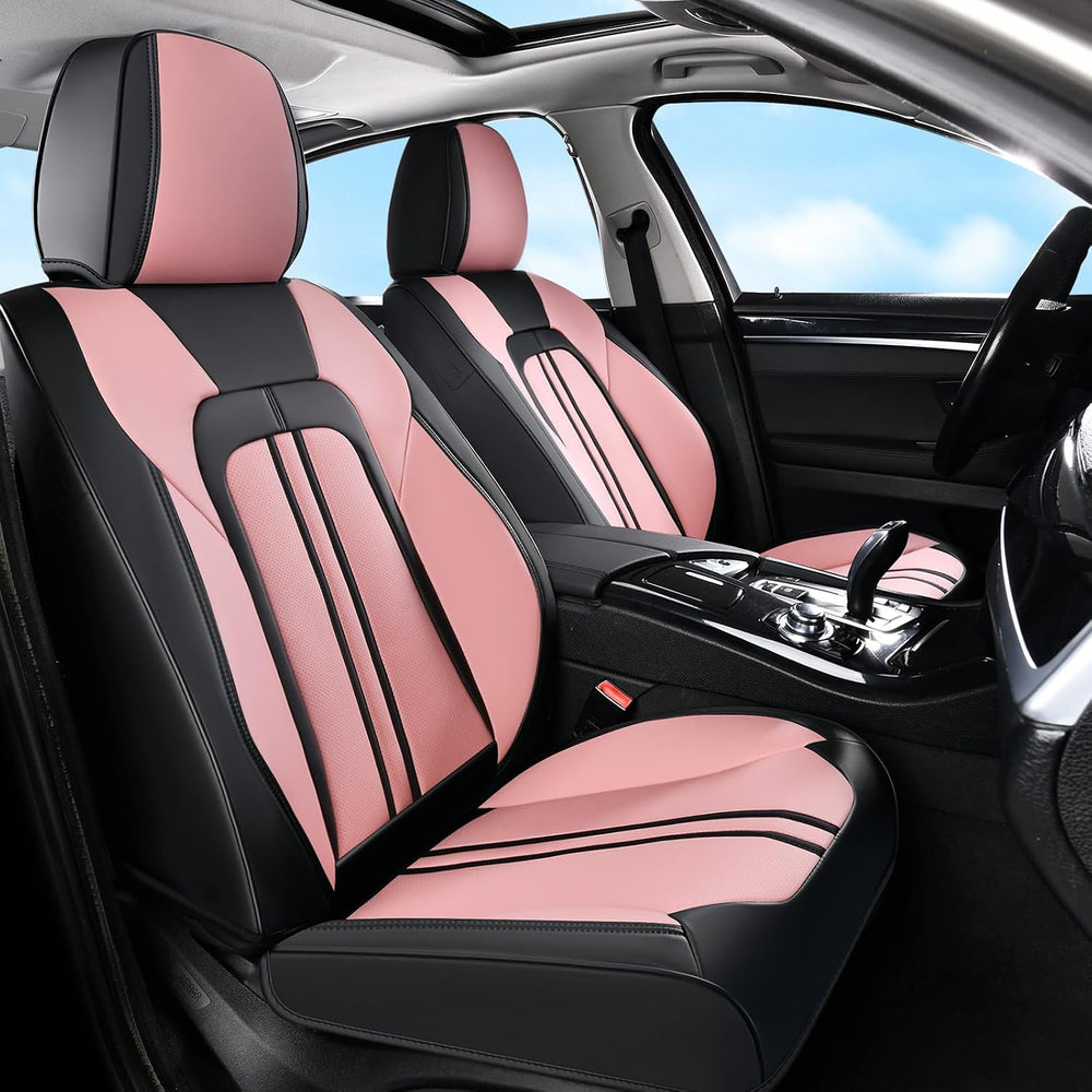 Huidasource Car Seat Covers Full Set 5 Seats, Faux Leather Seat Covers with H...