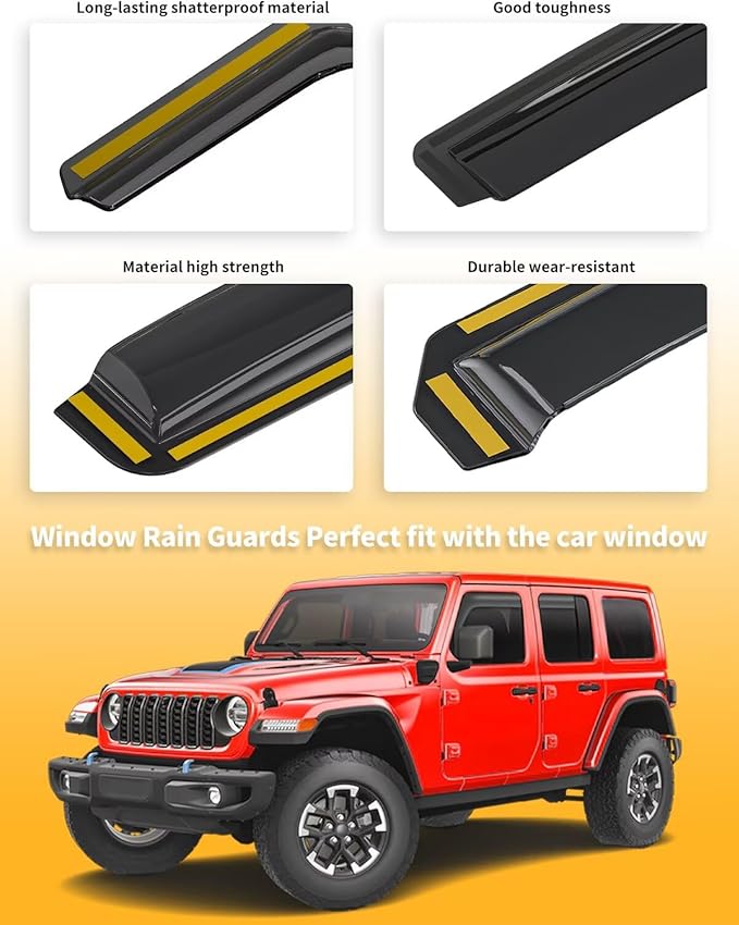 in-Channel Window Rain Guards Fit