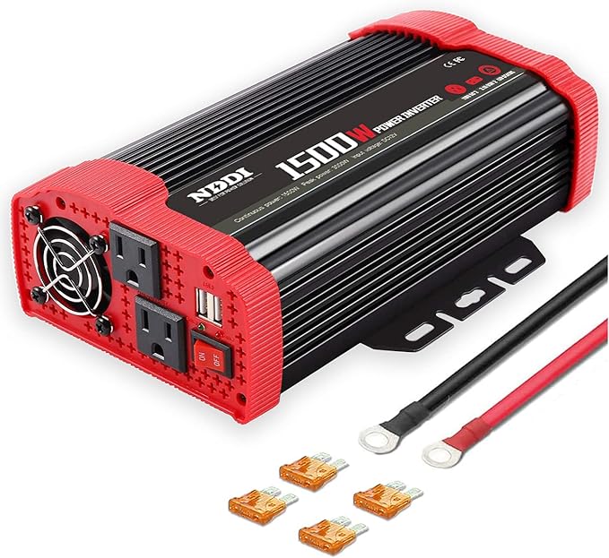 1500W Car Power Inverter 12V DC to 110V AC Car Converter Charger Adapter