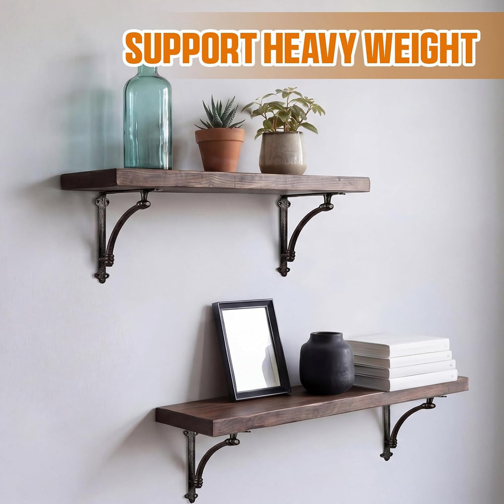8 Pcs Cast Iron Shelf Brackets 10 Inch Decorative Shelf Brackets