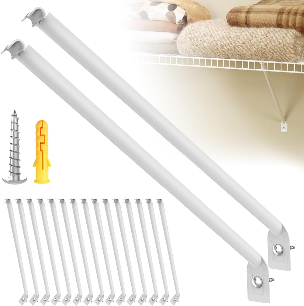 15pack Wire Shelving Support Bracket,White Wire Shelf Support Bracket,Can Be ...