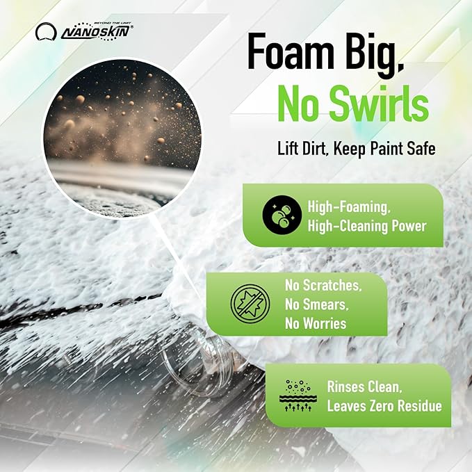 Nanoskin BUBBLE BATH Foaming Car Wash Shampoo 5 Gallons