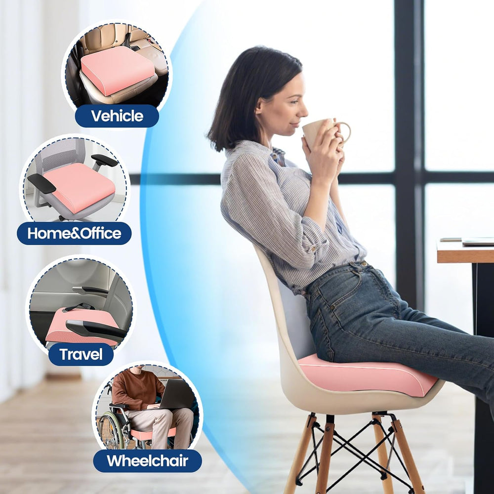 SweetSlubr Seat Cushion, Chair Pad, Memory Foam Tailbone Pain Relief