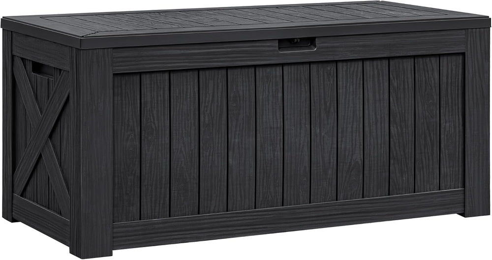 Flamaker Internal 120 Gallon Deck Box Waterproof, Large Outdoor Storage Box