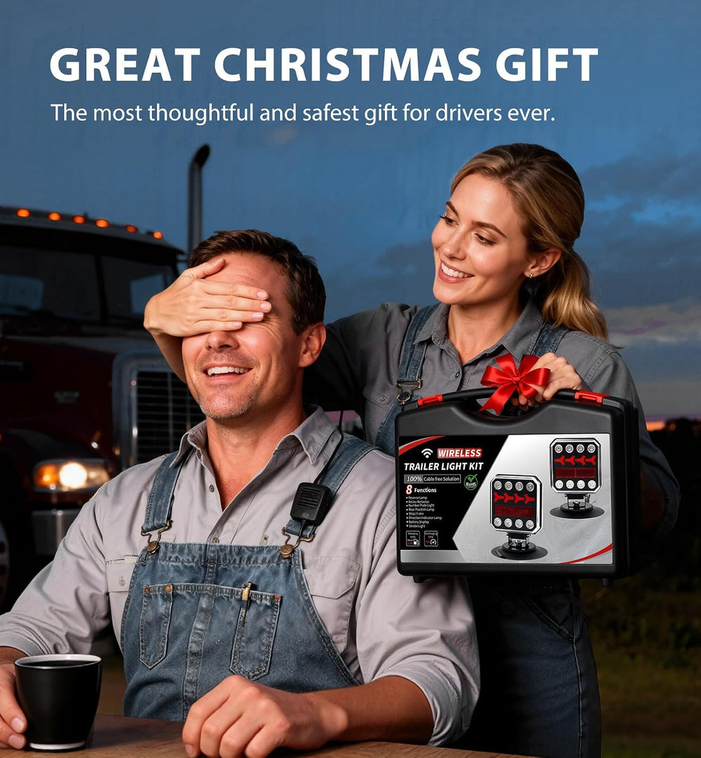 Wireless Bluetooth Magnetic Trailer Lights, Fast Charging LED Trailer Light K...