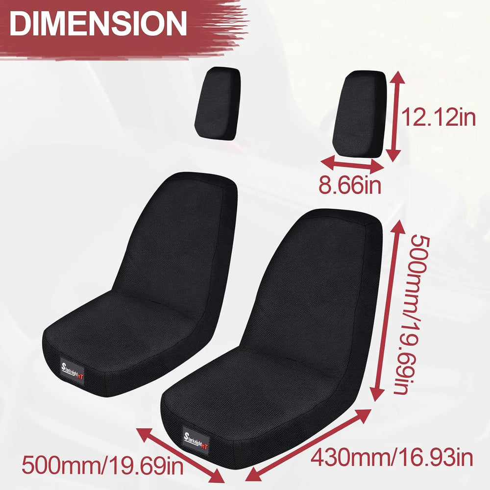 StarknightMT UTV Seat Covers Compatible with Rhino 700 660 450 2004-2021 1680...