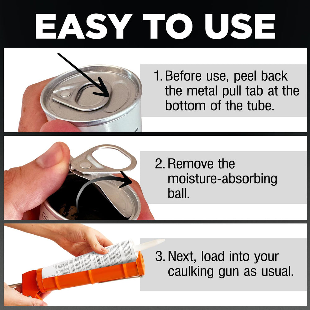 [2 Pack] Polyurethane Windshield Adhesive — Fast Curing Urethane Auto Glass G...