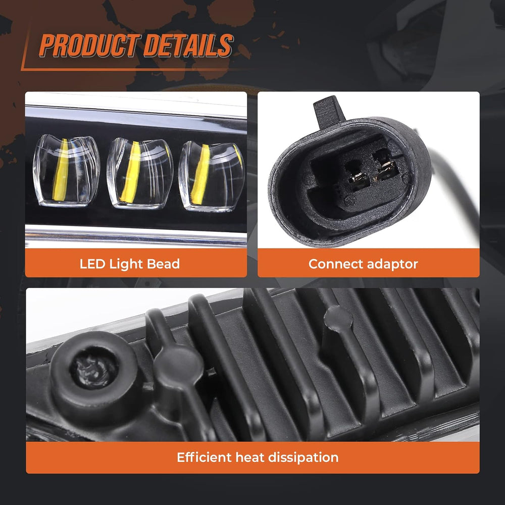 KEMIMOTO Front Bumper Light Bar LED Compatible with Can-Am Ryker