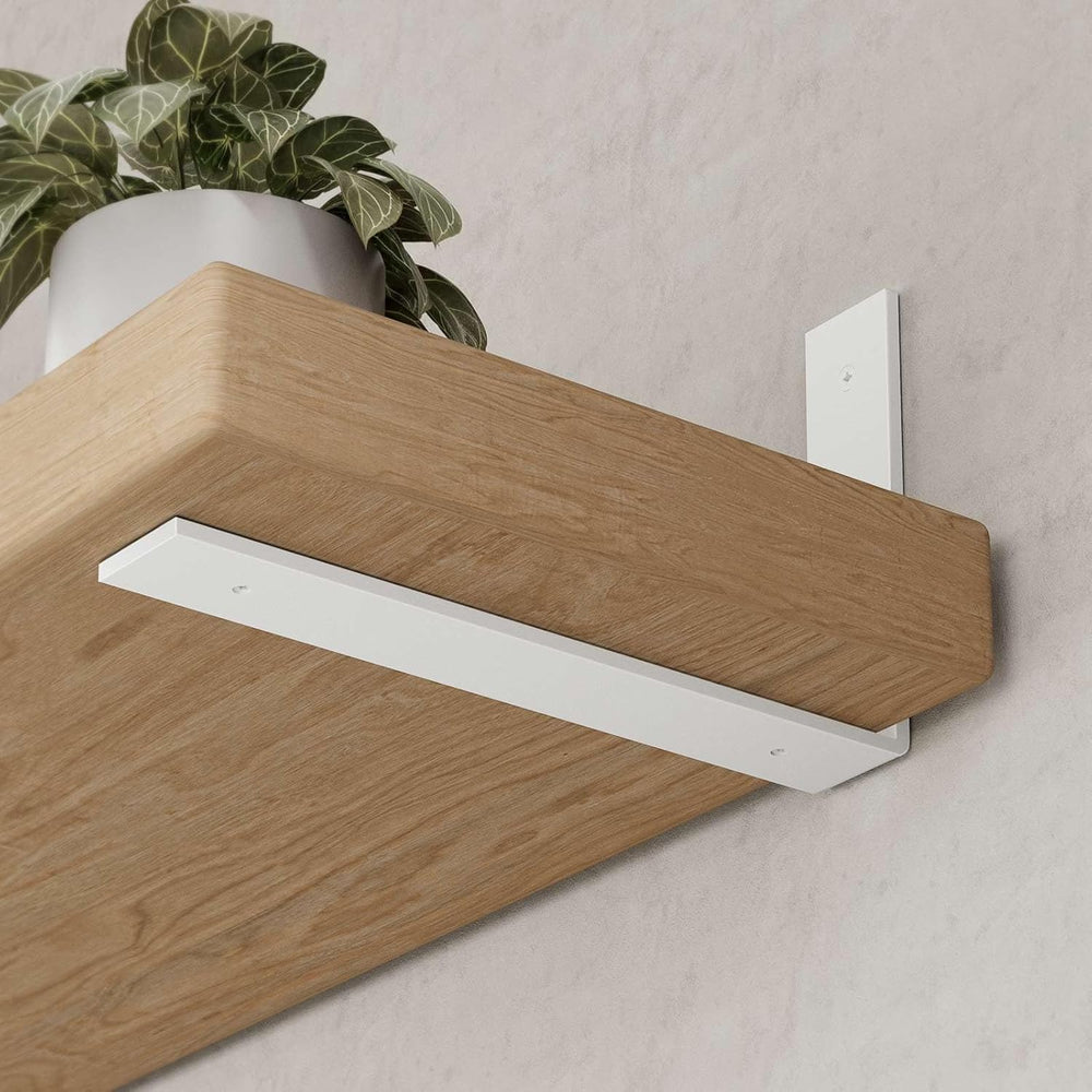 Shelf Bracket, Heavy Duty Floating Shelf Brackets 10-Inch Long, 6-Pack Bracke...