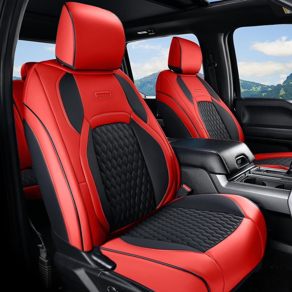 Coverado Car Seat Protector Leather Seat Covers Full Set, Custom Fit for Silv...