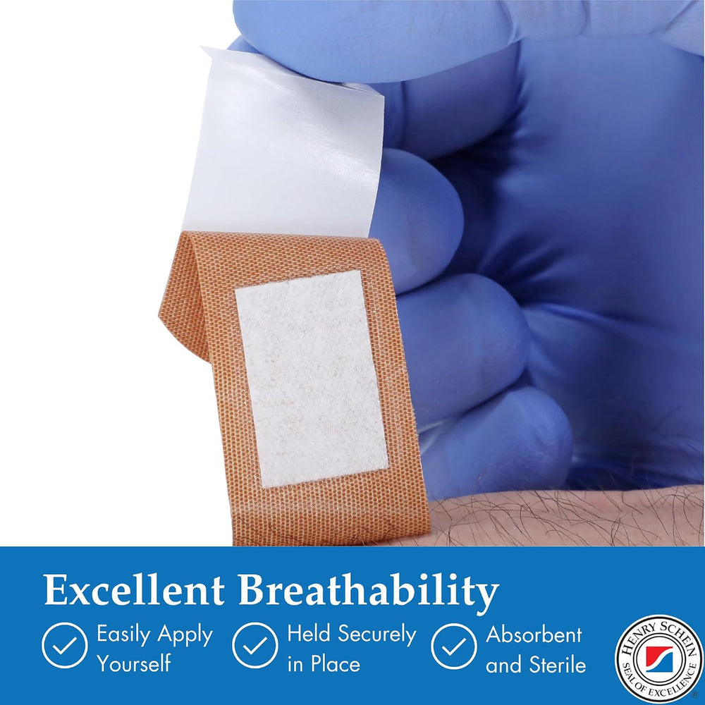Henry Schein Fabric Adhesive Strip Bandages 1" x 3", Sterile, 5400 Ct
