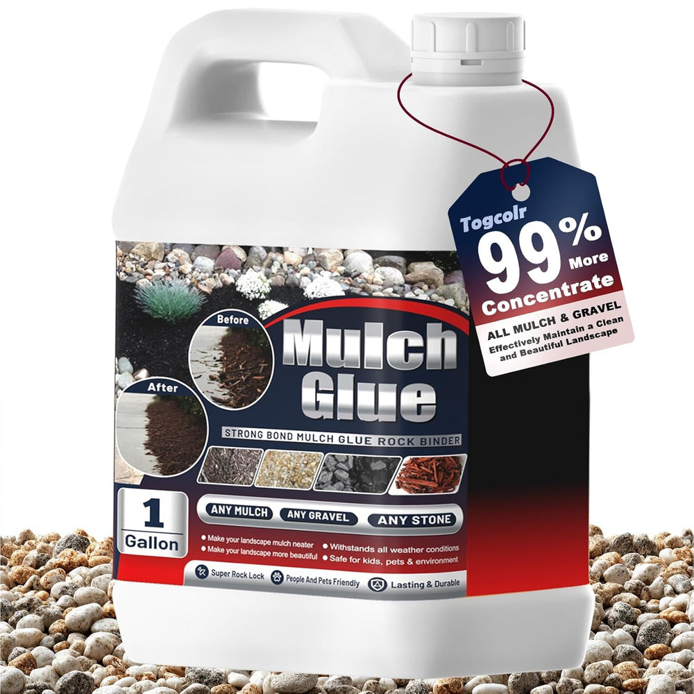 Rock Glue for Landscaping 1 Gal – Clear Gravel Glue & Mulch Glue for Pea ...