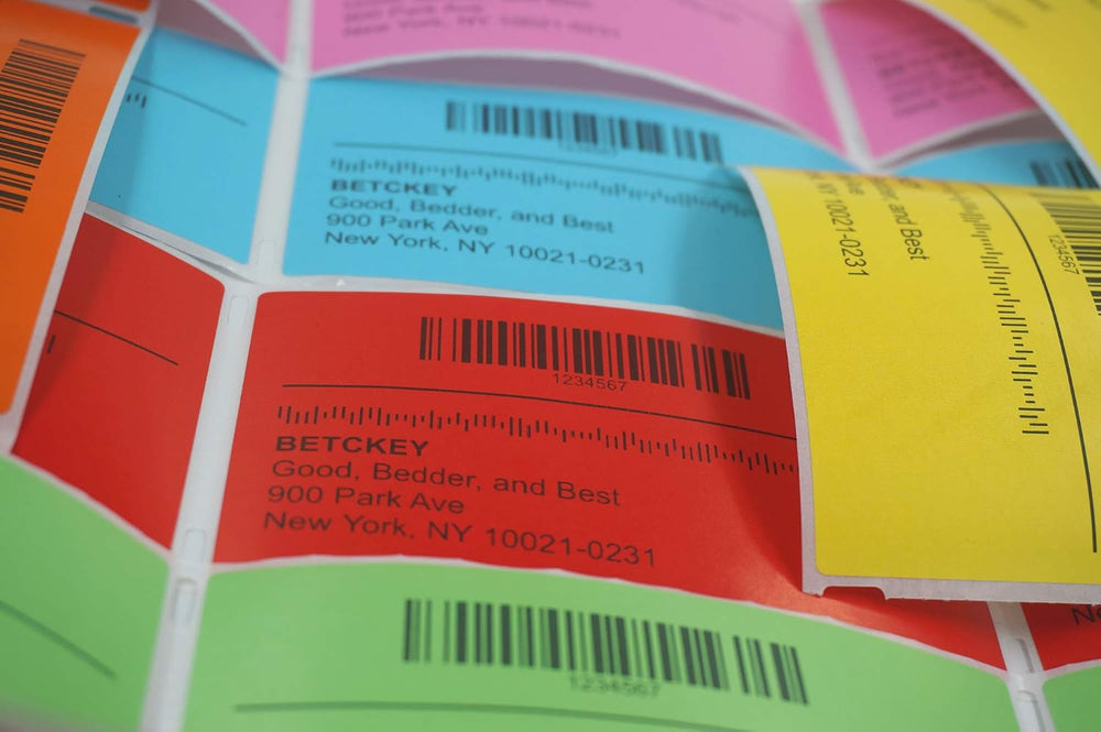 BETCKEY - 4" x 2" (102 mm x 51 mm) Thermal Labels, [6 Roll/Green]