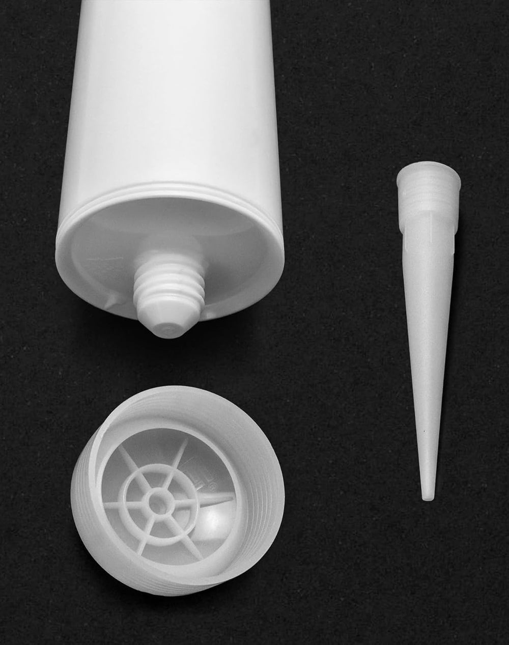 QWORK Empty Caulk Tube, 20 Pack 10 oz. Empty Plastic Caulking Cartridge