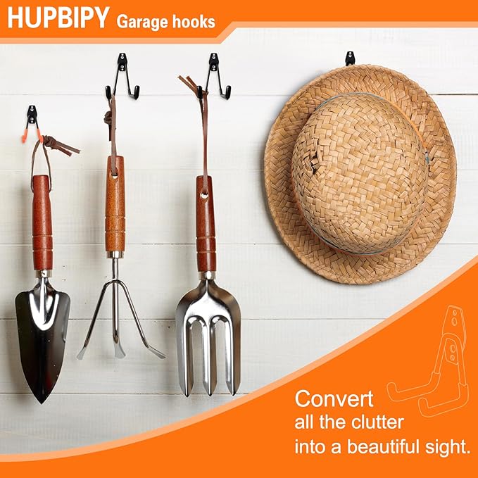 26 Pack Garage Hooks Heavy Duty Utility Steel
