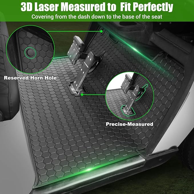 EZGO TXT Golf Cart Full Coverage Floor Liner Mat, fits EZGO TXT, Express S4