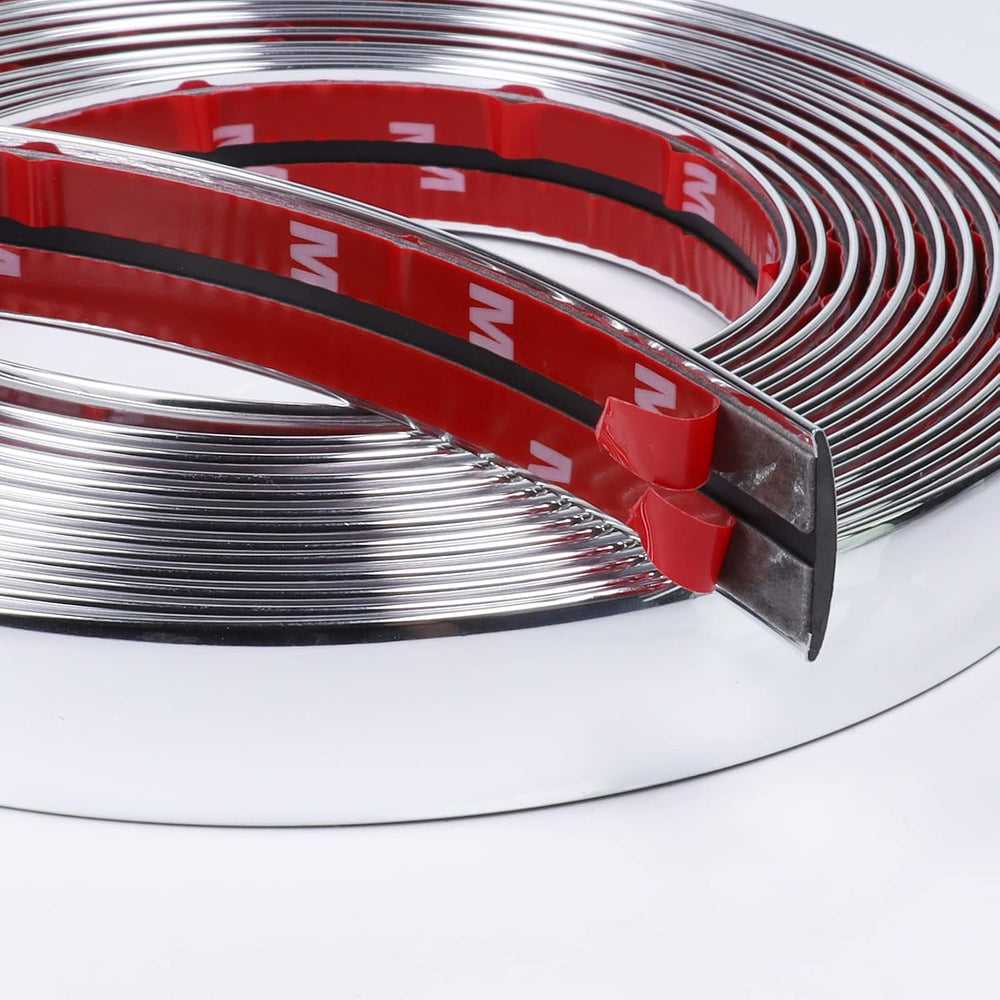 25Ft Automotive Chrome Trim Molding 1"(25mm) Heavy Duty Car Side Molding...