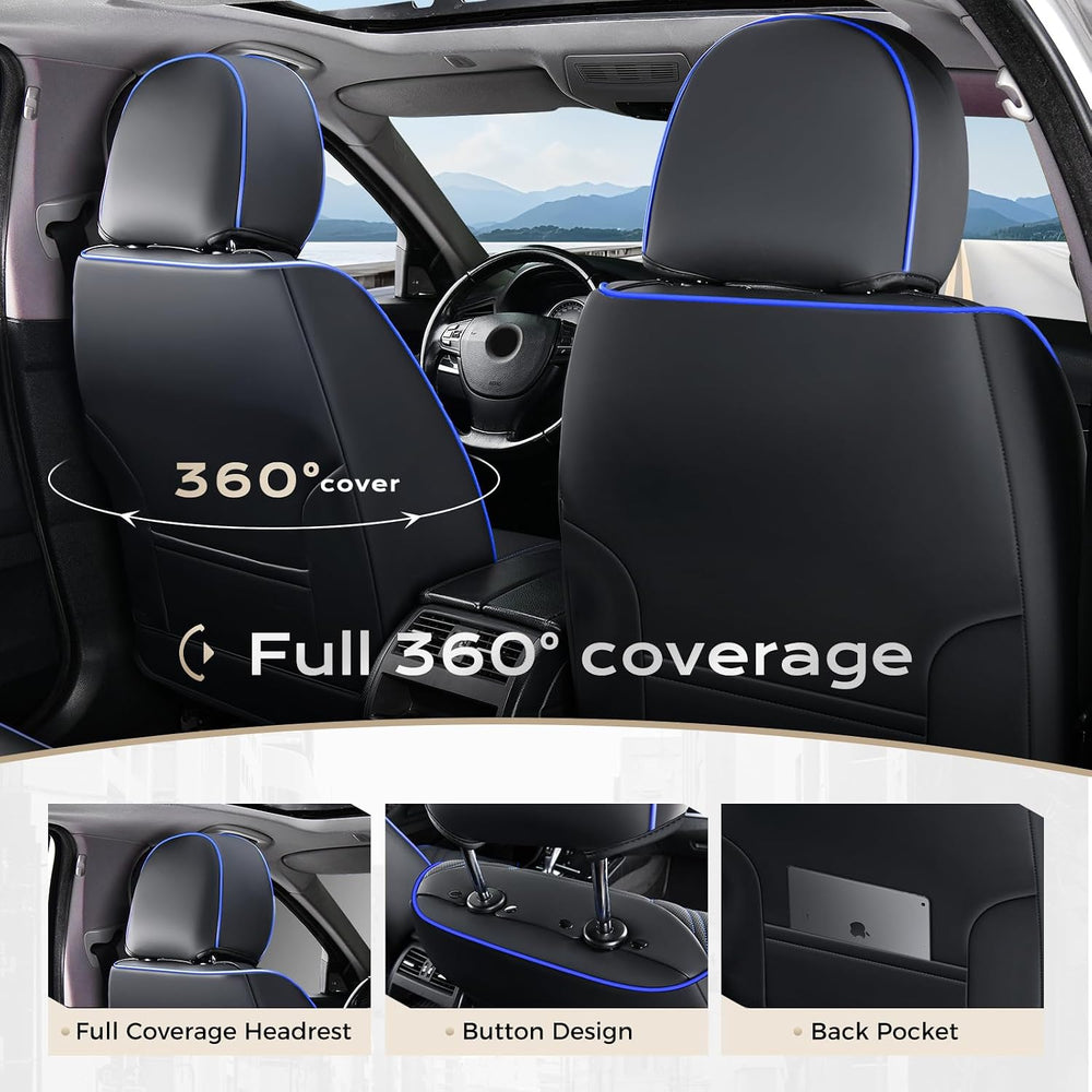Coverado Car Seat Covers, Car Seat Covers Front Seats, 2-Pack Front Seat Cove...