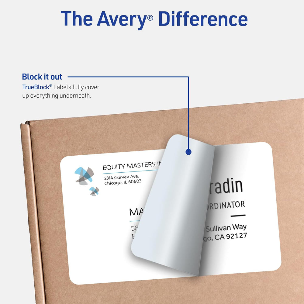 Avery® Full-Sheet Printable Shipping Labels, 8.5" x 11" Customizabl...