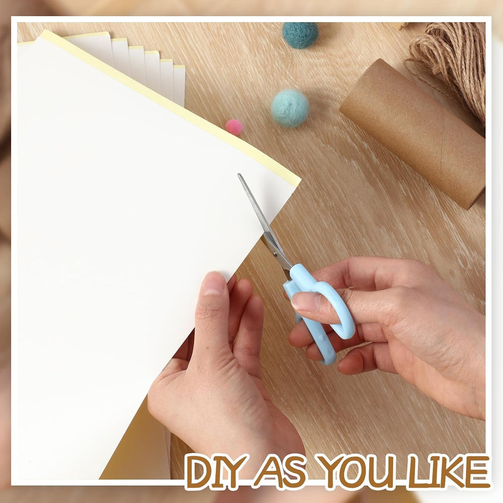 Yeaqee 100 Pcs A4 Size Double Sided Adhesive Sheets Tape for Crafts Clear Dec...