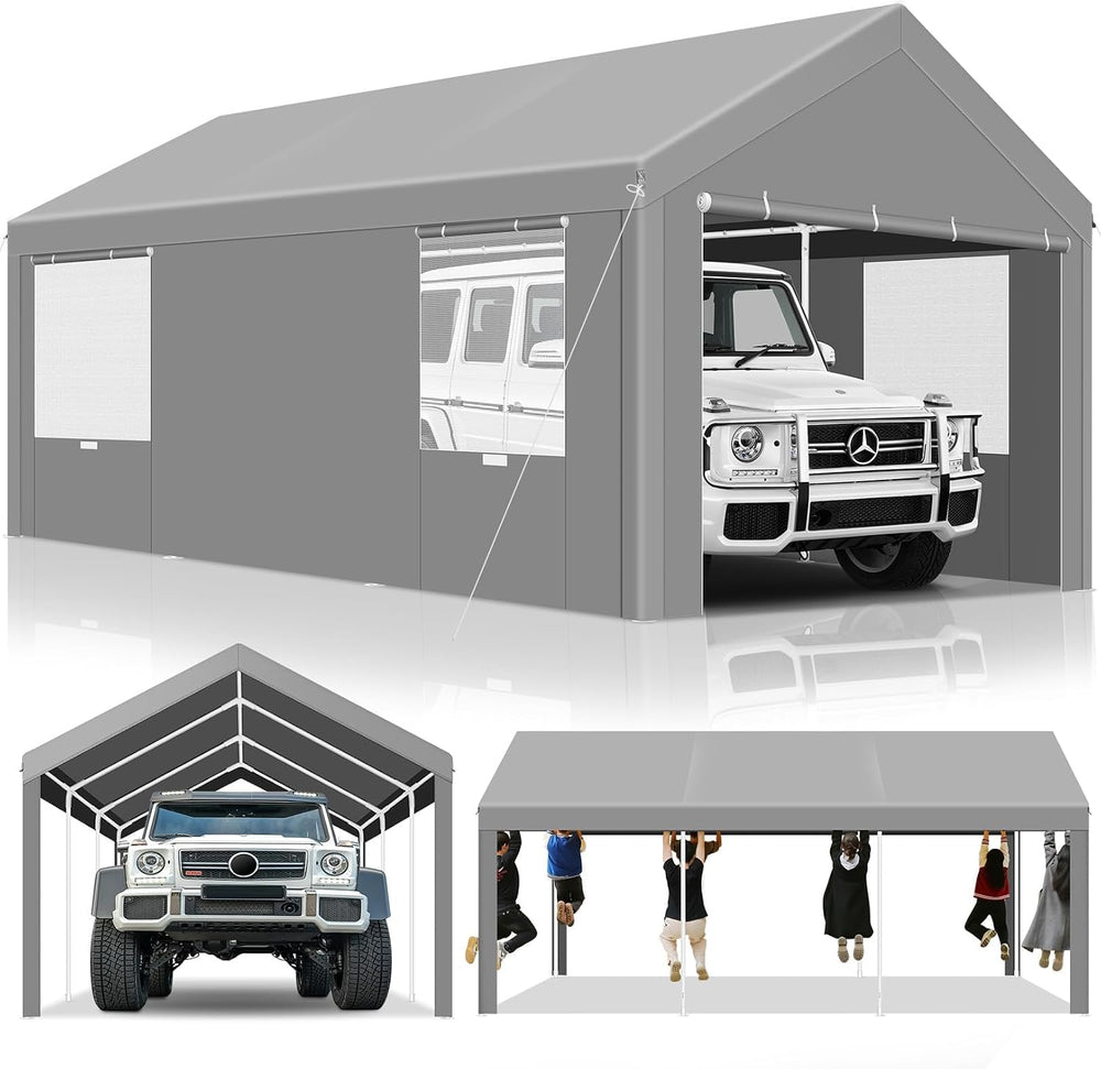 TOOLUCK Carport 10'x20' Heavy Duty Portable Garage