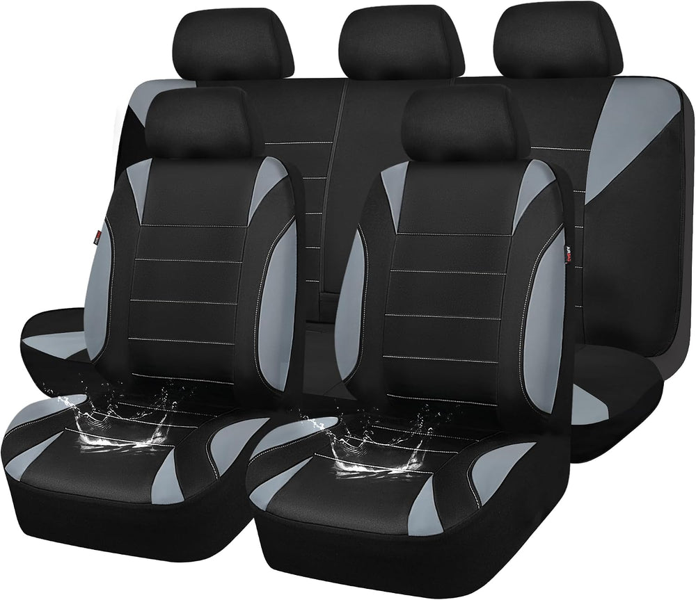 CAR PASS Waterproof Car Seat Covers Full Sets, Universal Fit Seat Covers for ...