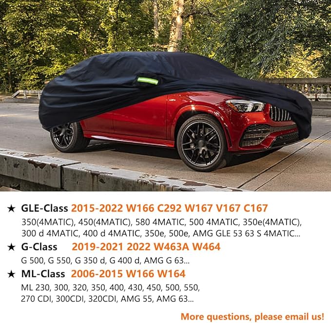 Car Cover Compatible with Mercedes-Benz GLE 2015-2025, ML 2006-2015, AMG GLE